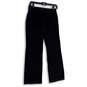Womens Black Flat Front Pockets Formal Straight Leg Dress Pants Size 0 image number 1