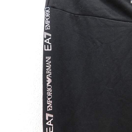 Emporio Armani Black Logo Print XS Legging NWT image number 3