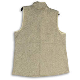 NWT Womens White Fleece Mock Neck Full-Zip Sweater Vest Size 1X Plus alternative image