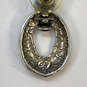Designer Brighton Silver-Tone Engraved Swirl Door Knocker Drop Earrings image number 4
