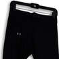 Womens Black Flat Front Elastic Waist Pull-On Ankle Leggings Size L image number 4