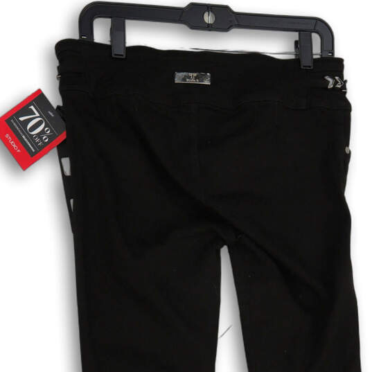 NWT Womens Black Denim Stretch 5-Pocket Design Skinny Leg Jeans Size 12 image number 4