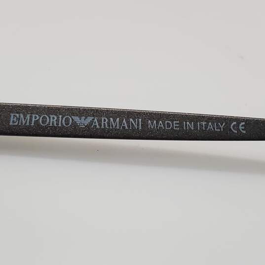 Emporio Armani Vintage Narrow Half Rim Green Lens Sunglasses image number 7