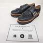 Tod's Kittie Black Leather Buckle Fringe Platform Loafers Women's Size 9 image number 1