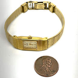 Designer Citizen Gold-Tone Chain Strap Rectangle Shape Analog Wristwatch alternative image