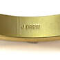 Designer J. Crew Gold-Tone Plain Round Bangle Bracelet With Dust Bag image number 3