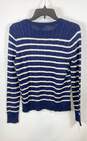 Ralph Lauren Blue Striped Knitted Sweatshirt - Size Small image number 2