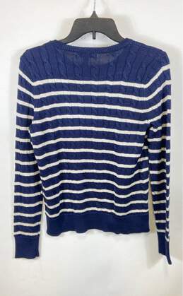 Ralph Lauren Blue Striped Knitted Sweatshirt - Size Small alternative image