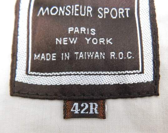 Christian Dior Monsieur Sports Khaki Zip-Up Jacket Cotton Blouson Plain Long Sleeve Size 42R with COA image number 6