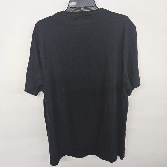 Michael Kors Black Shirt With White Kors Graphic image number 2