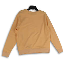 Womens Orange Crew Neck Long Sleeve Pullover Sweatshirt Size Medium alternative image