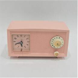 Pink Vintage 1959 General Electric Model C-400A Tube Radio For Parts Or Repair
