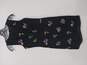 NEW Black Dress w/ Floral Embroidery Women's Sz 0 image number 1