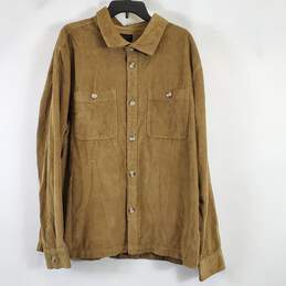 Cotton On Men Brown Corduroy Button Up 2XL NWT