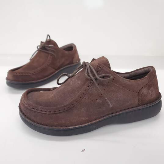 Birkenstock Footprints Women's Brown Suede Slip On Shoes Size 9 image number 1