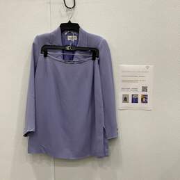 Valentino Womens Purple Peak Lapel Blazer And Skirt 2 Piece Set Size 44/10 w/COA