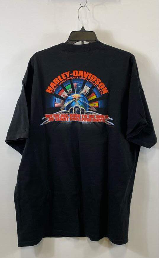 Harley Davidson Black T-shirt - Size XXL image number 2