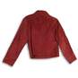 Coldwater Creek Womens Red Spread Collar Long Sleeve Full-Zip Jacket Size Medium image number 2