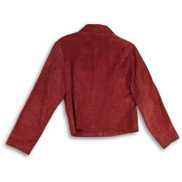 Coldwater Creek Womens Red Spread Collar Long Sleeve Full-Zip Jacket Size Medium alternative image