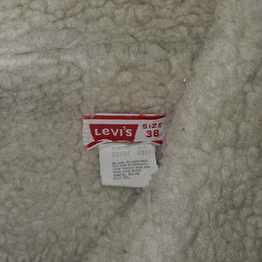 Levi's Cotton Button Up Denim Jacket Size 38 image number 3