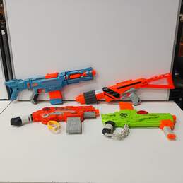 Bundle of Four Assorted Nerf Blasters