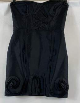 Leifsdottir Women's Black Strapless Evening Dress- Sz 12 NWT