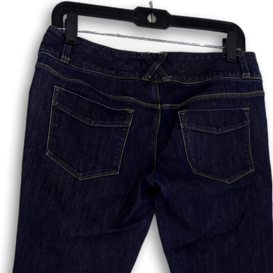 Womens Blue Denim Pockets Medium Wash Comfort Bootcut Leg Jeans Size 4 image number 4