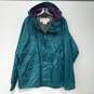 Columbia Green Hooded Rain Jacket Men's Size L image number 1