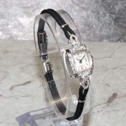 Vintage Rodana 17 Jewels Mechanical Movement in a 14K White Gold Avon W.C. Co. Case with Diamond Accents alternative image
