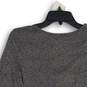 NWT Calvin Klein Womens Black White Cowl Neck Long Sleeve Pullover Blouse Top S image number 4