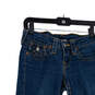Womens Blue Denim Medium Wash 5-Pocket Design Skinny Leg Jeans Size 25 image number 3