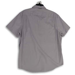 NWT Mens Red Blue Geometric Classic Fit Short Sleeve Button-Up Shirt Sz XL alternative image