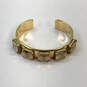 Designer J. Crew Gold-Tone Costume Jewelry Adjustable Cuff Bracelet image number 2