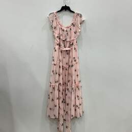 NWT Lane Bryant Womens Pink Floral Ruffle Off Shoulder Tiered Maxi Dress Size 18 alternative image