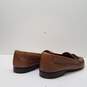 Steeple Gate Brown Leather Kilt Tassel Loafers Shoes Men's Size 9.5 M image number 4