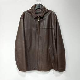 Wilson Leather Men's Brown Leather Jacket Size L