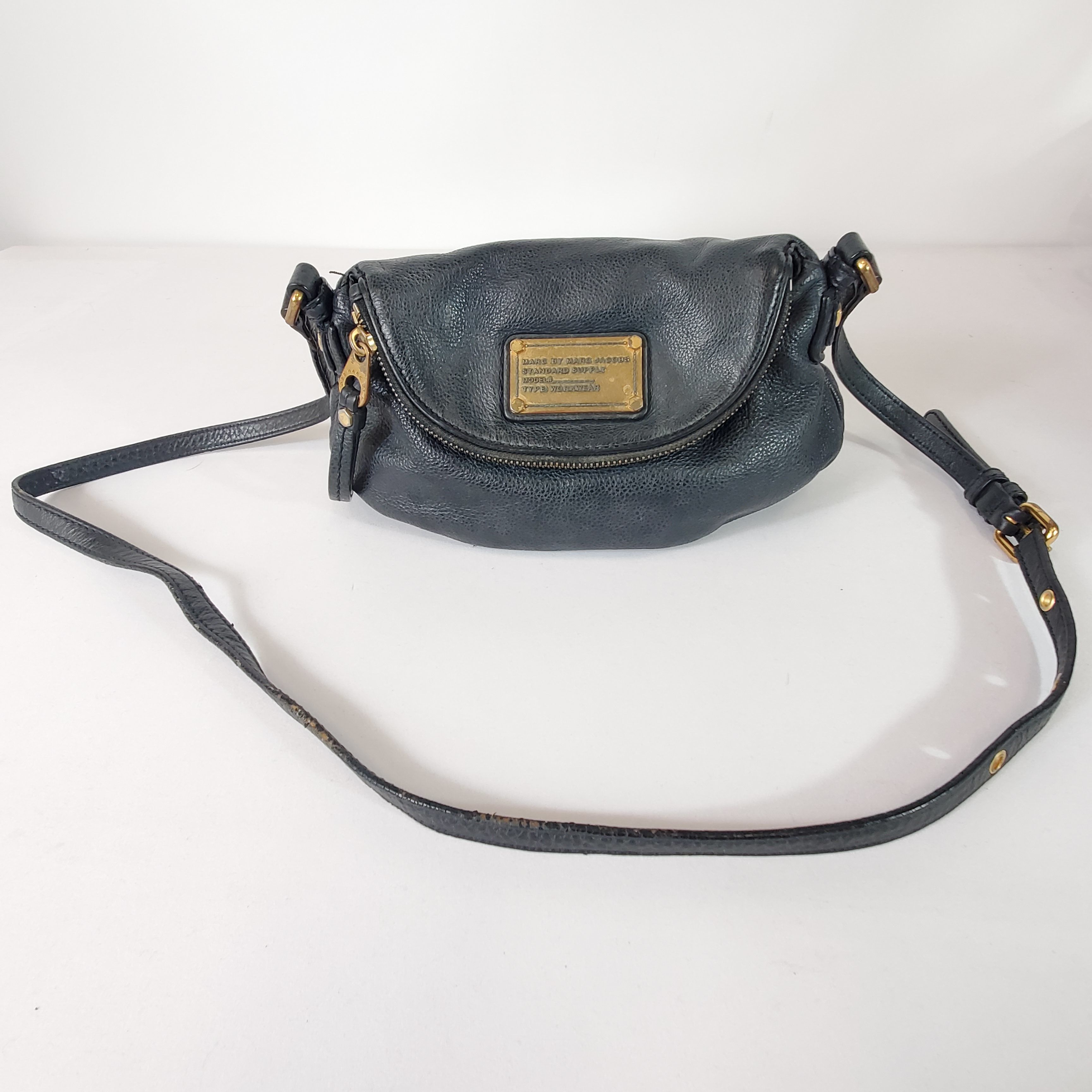 Marc By Marc Jacobs Standard Supply Workwear Shoulder Bag Purse Black  Leather | eBay