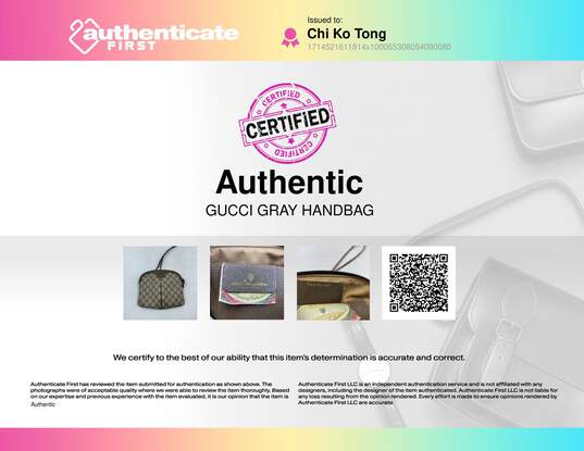 Gucci Gray Handbag image number 7