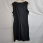 Two tone black and gray ruched sleeveless dress L image number 2