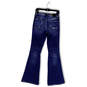 NWT Womens Blue Denim High-Rise Stretch Distressed Flared Jeans Size 26 image number 2