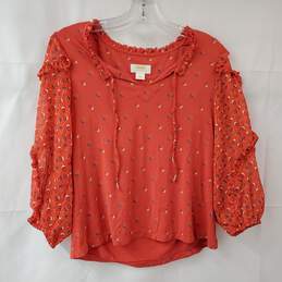 Anthropologie Maeve Red Blouse Top Women's SP