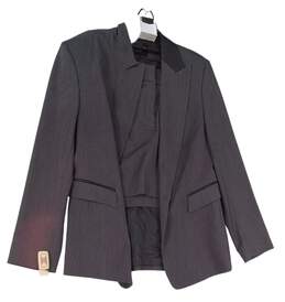 Mens Gray Long Sleeve Pockets Casual Blazer Jacket Size 13X14