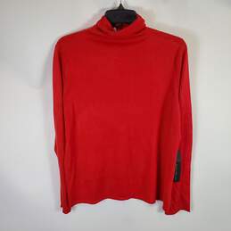 Chico's Women Red Turtleneck Top 2 NWT