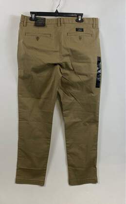 NWT Banana Republic Mens Khaki Flat Front Slash Pocket Chino Pants Size 34x30 alternative image