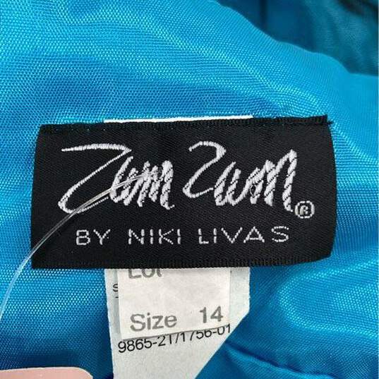 Zum Zum By Niki Livas Blue Formal Dress - Size 14 image number 3