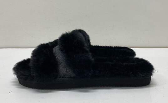 Michael Kors Tula Black Fur Slides Sandals Size 8 image number 4