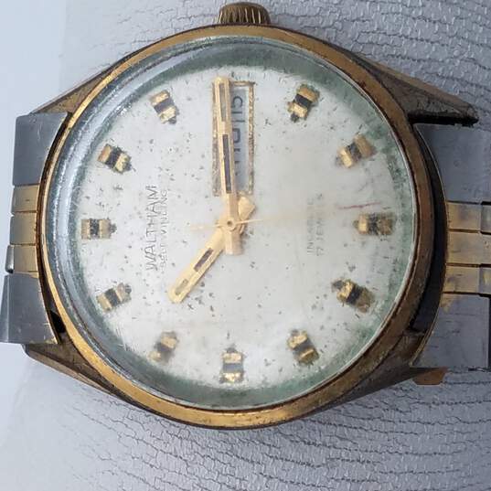 Vintage Waltham Self-Winding Automatic Two Tone Swiss Watch RUNNING image number 1