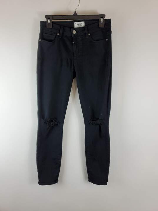 Paige Women Black Ankle Jeans 27 image number 3