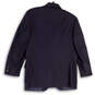 Mens Blue Pinstripe Notch Lapel Long Sleeve Three Button Blazer Size 40/34 image number 2