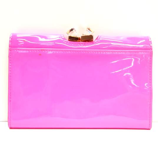 Ted Baker Patent Linner Crossbody Bag Neon Pink image number 2